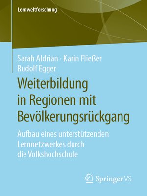 cover image of Weiterbildung in Regionen mit Bevölkerungsrückgang